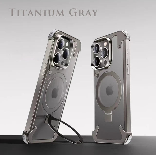 Aluminum Alloy Rimless Frosted Matte Back Cover