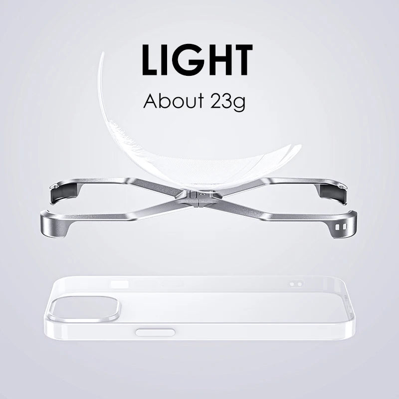 Luxury Aluminum Rimless Phone Case