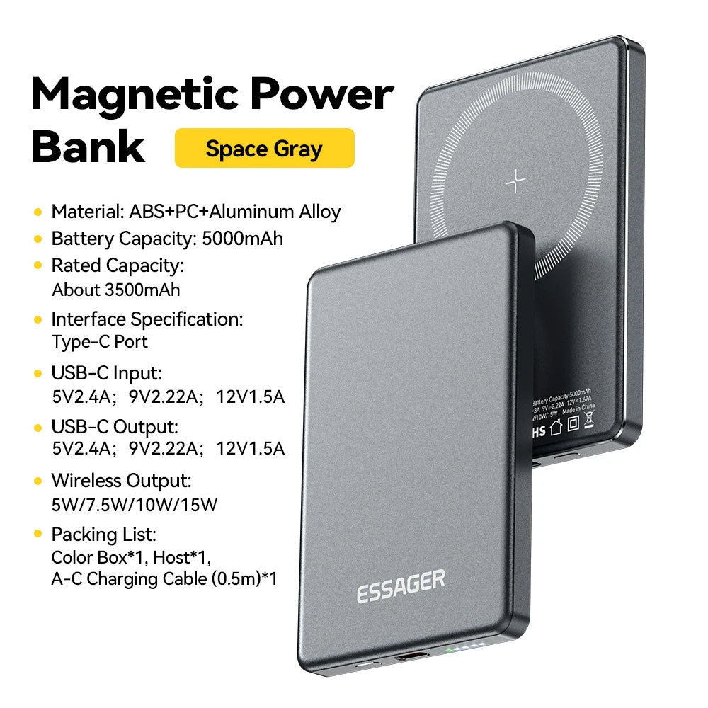 Essager Thin Magsafe Power Bank 20W